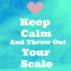 Join The Revolution:  Throw Out Your Scale